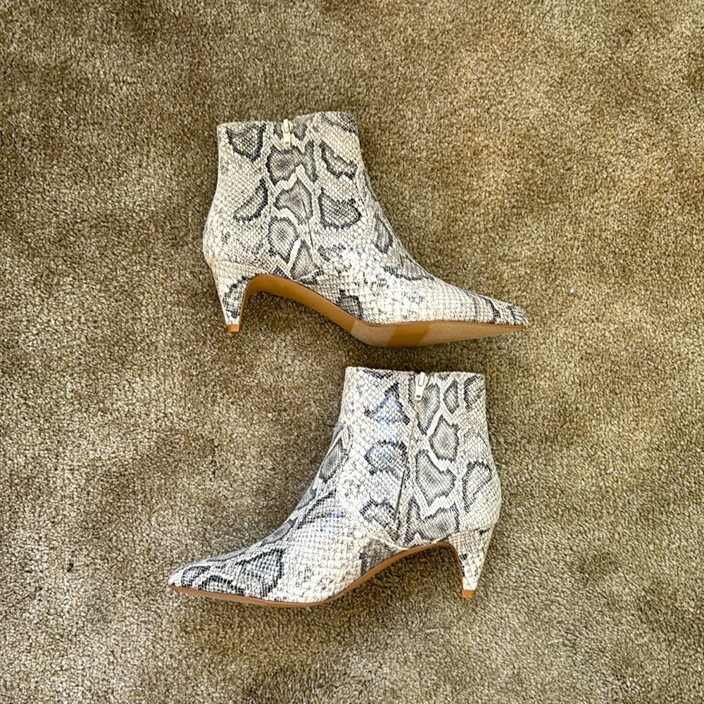 Express Snake Print Booties